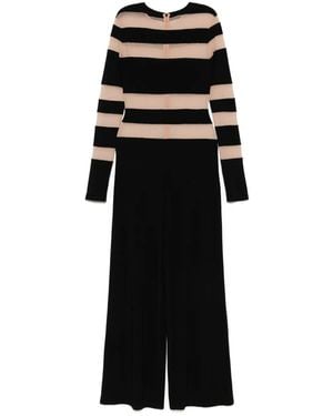 Norma Kamali Spliced Straight Leg Jumpsuit - Black