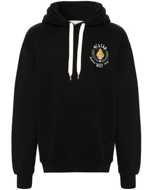CASABLANCA Equipement Sportif Embroidered Hoodie - Black