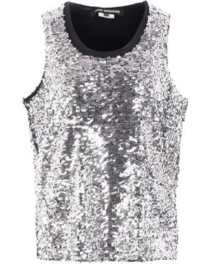 Junya Watanabe Top Con Paillettes - Grigio