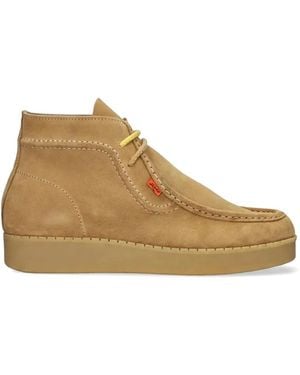 Levi's Rvn 75 Lace-Up Desert Boots - Natural