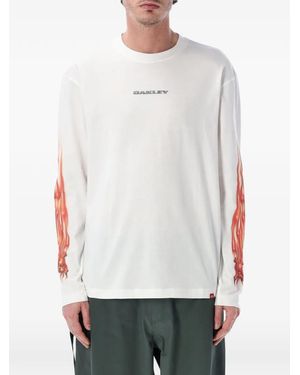 Oakley Heritage Flame T-Shirt - White