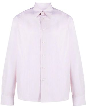 Lanvin Pinstripe-Print Cotton Shirt - Pink