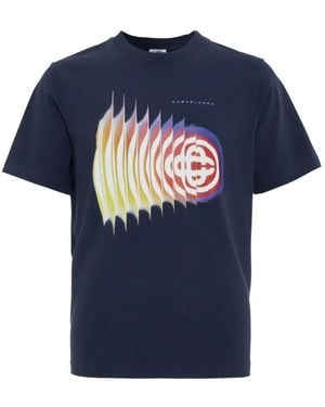 CASABLANCA Shockwave Short Sleeve T‑Shirt - Blue