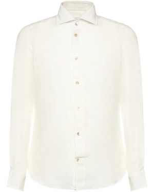 Eleventy Shirts Linen - White