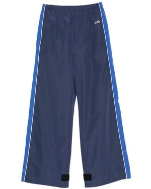 Balenciaga Logo-Detail Track Pants - Blue