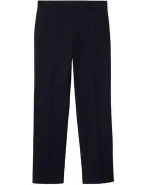 Burberry Cotton Twill Chinos - Blue