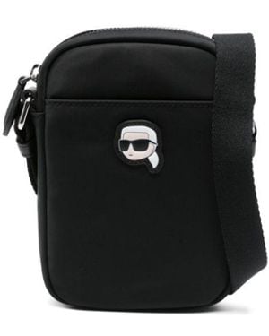 Karl Lagerfeld Ikon Cross Body Bag - Black