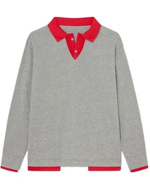 GIMAGUAS Polo Luis À Effet Superposé - Grey