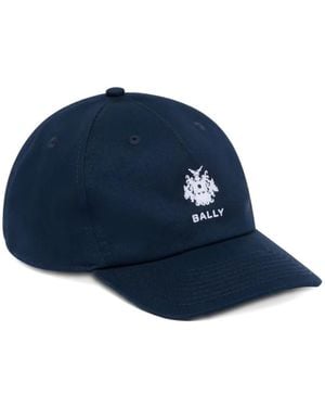 Bally Cappello Solid Crest - Blu