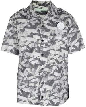 Off-White c/o Virgil Abloh 3D Arrows Short-Sleeved Shirt - Grey
