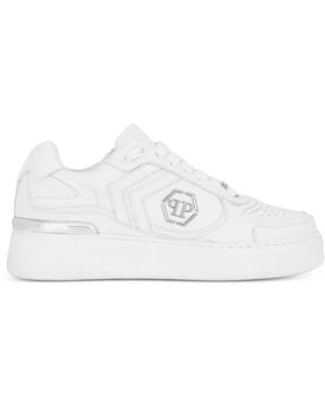 Philipp Plein Pit-Stopp Sneakers - Weiß