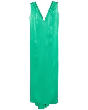 Stephan Janson V-Neck Midi Dress - Green