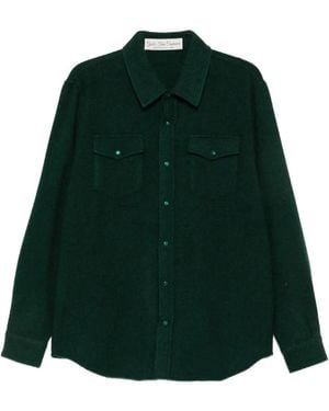 GOD'S TRUE LINEN Button-Up Shirt - Green