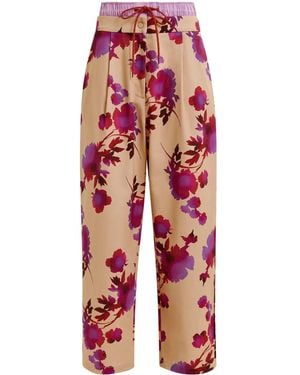 Essentiel Antwerp Hip フローラル パンツ - レッド
