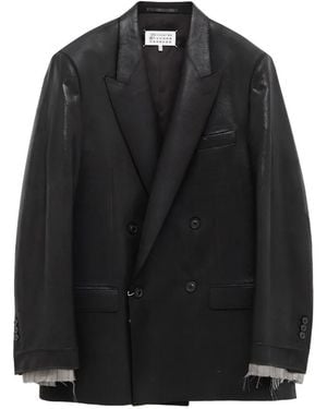 Maison Margiela Double-Breasted Blazer - Black