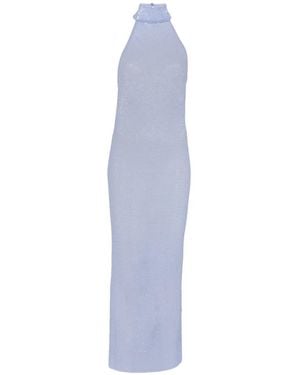 L'idée Casablanca Sequin-Embellished Maxi Dress - Blue