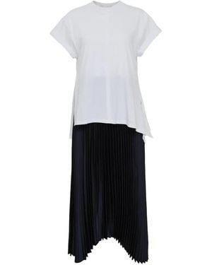 3.1 Phillip Lim Tie Detail Pleated Dress - White