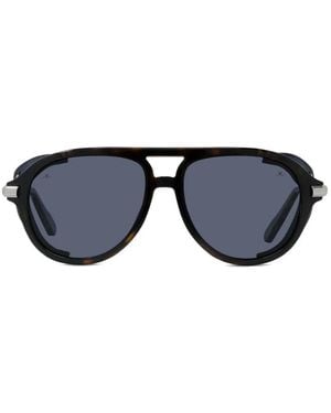 Vuarnet Lunettes De Soleil Peak À Monture Pilote - Black