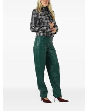 Twinset Tweed Fringed Jacket - Green