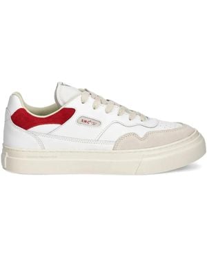 Stepney Workers Club Sneakers in Colour-Block-Optik - Weiß
