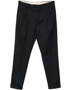 GTA Pantalon Plissé Luca À Ourlet Retroussé - Black
