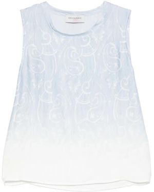 ERMANNO FIRENZE Bluse mit Paisley-Print - Weiß