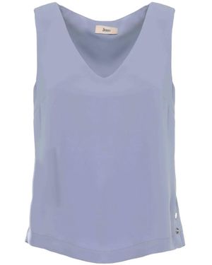 Herno Button-Detail Blouse - Blue