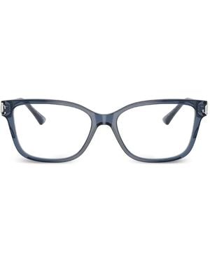 Jimmy Choo Brille Mit Eckigem Gestell - Blau