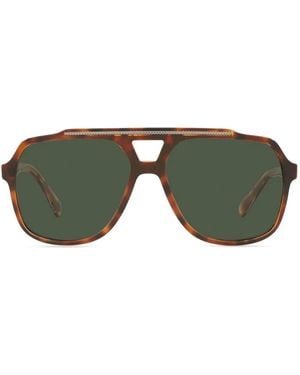 Dolce & Gabbana Ddg4388 アビエーターサングラス - ブラウン