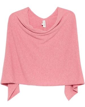 Eric Bompard Poncho Aus Kaschmir Mit Wasserfallkragen - Pink