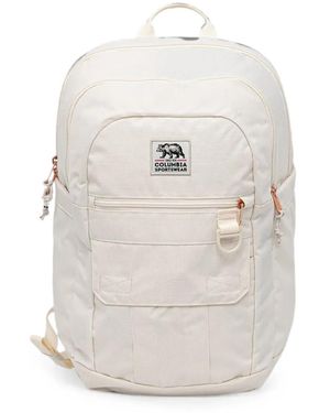 Columbia Buxton Logo-Patch Backpack - White