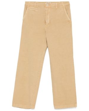 AURALEE Dyed Gabardine Trousers - Natural