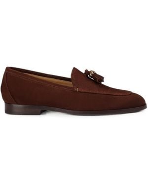 Doucal's Tassel-Detail Suede Loafers - Brown