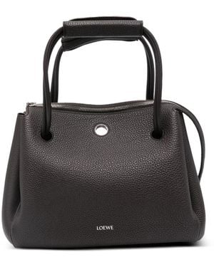 Loewe Bolso satchel con asas en el tope - Negro