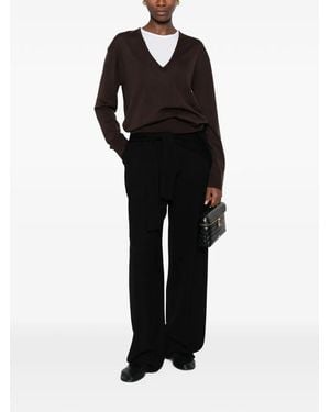 TOTEME V-Neck Jumper - Black