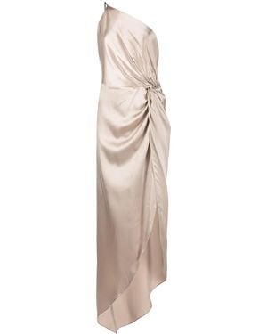 Michelle Mason Silk Twist Knot Gown - Multicolor