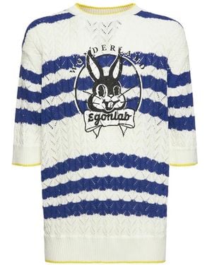 Egonlab Bunny Striped T-Shirt - Blue