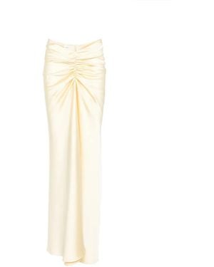 ANDAMANE Ruched Skirt - White