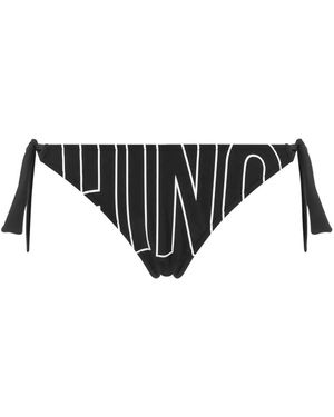 Moschino Slip Bikini Con Stampa - Nero