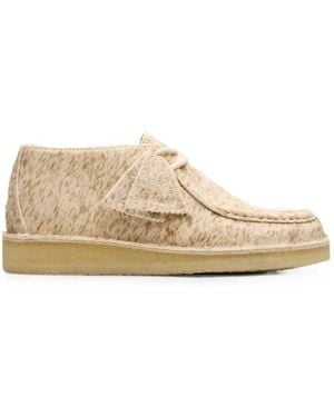 Clarks Desert Nomad Lace-Up Derby Shoes - Natural