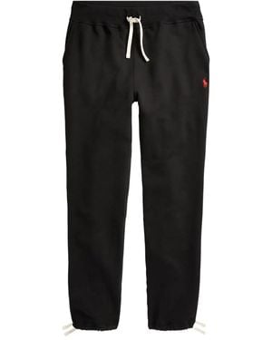 Polo Ralph Lauren Embroidered-Logo Trousers - Black