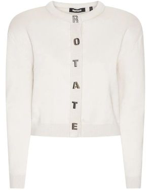 ROTATE BIRGER CHRISTENSEN Cardigan Mit Langen Ärmeln - Weiß