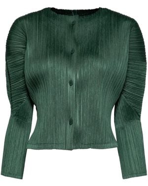 Pleats Please Issey Miyake October トップ - グリーン