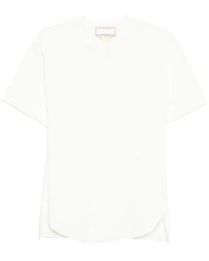 Litkovskaya T-Shirt En Coton À Design Asymétrique - Blanc