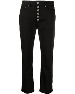 Dondup Vaqueros Capri Rectos - Negro