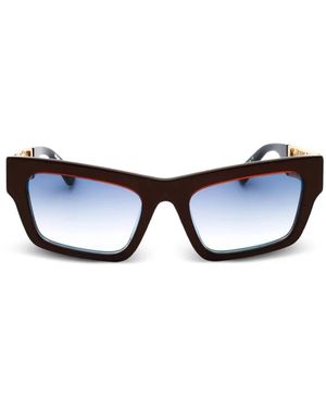 Moschino Rectangle Full-Rim Sunglasses - Black