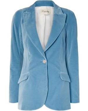 Temperley London Clove ベルベット ジャケット - ブルー