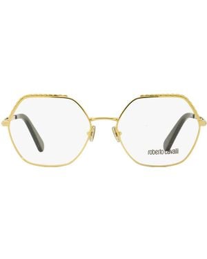 Roberto Cavalli Rc5104 Hexagonal-Frame Glasses - Metallic