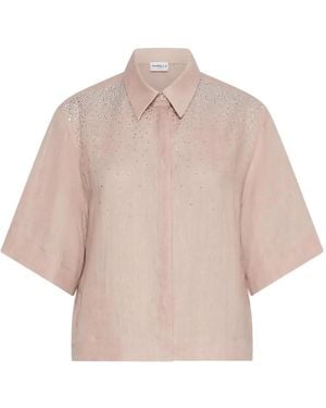 Marella Embellished Shirt - Natural