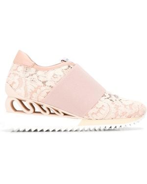 Le Silla Rubel Wave Lace Trainers - Pink